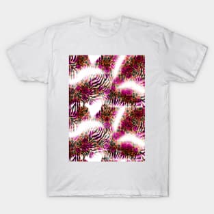 Cute flowers with zebra,leopard skin T-Shirt